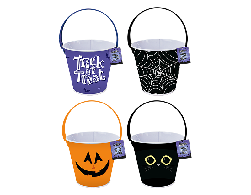 Wholesale Halloween Metal Treat Bucket