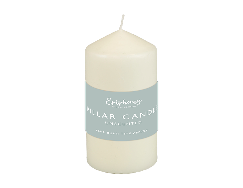 Unscented Pillar Candle Large