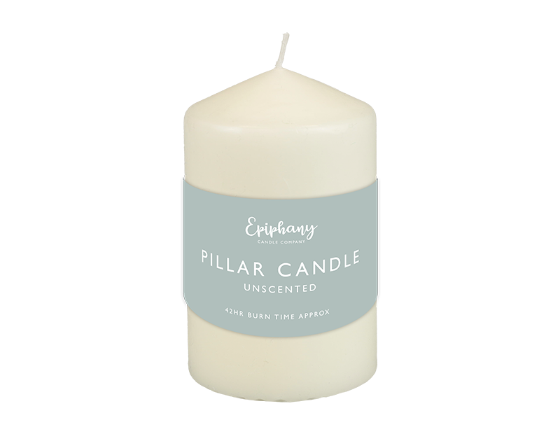 Unscented Pillar Candle Small