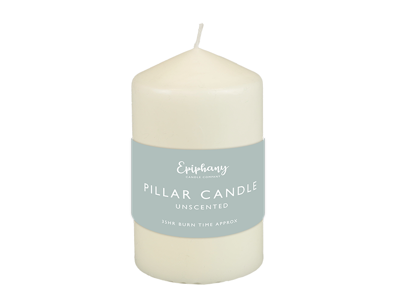 Unscented Pillar Candle Extra Small