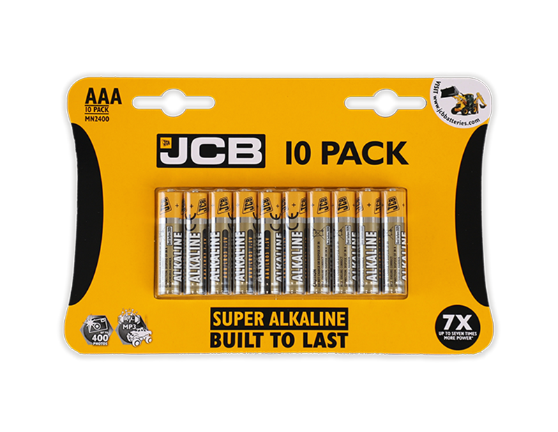 JCB LR03/AAA BATTERIES SUPER ALK 10PK