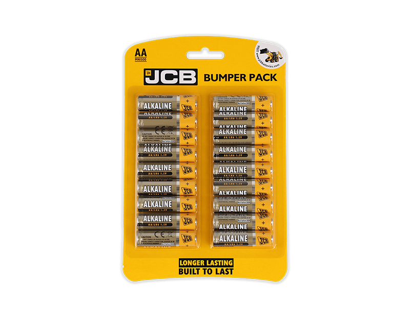 JCB LR6/AA BATTERIES ALKALINE 18PK