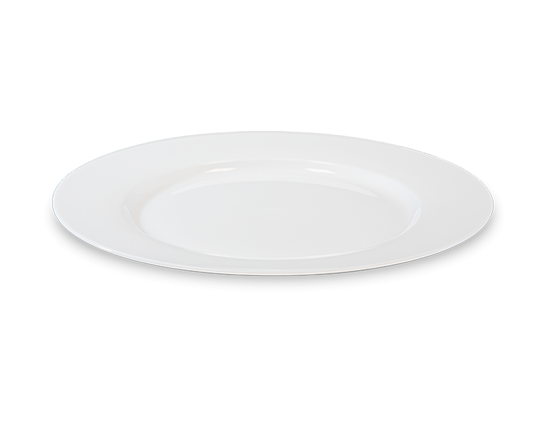 Porcelain White Dinner Plate 10.5"