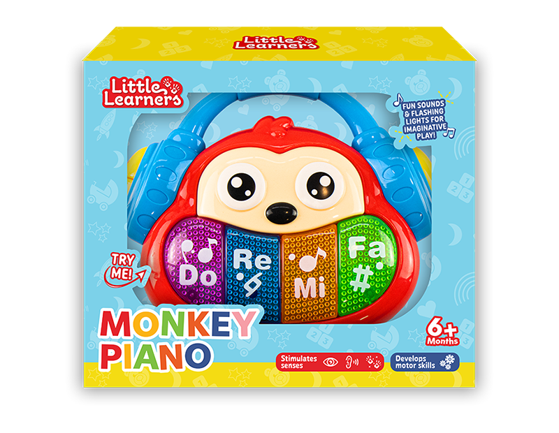 Little Learners Musical Monkey Piano