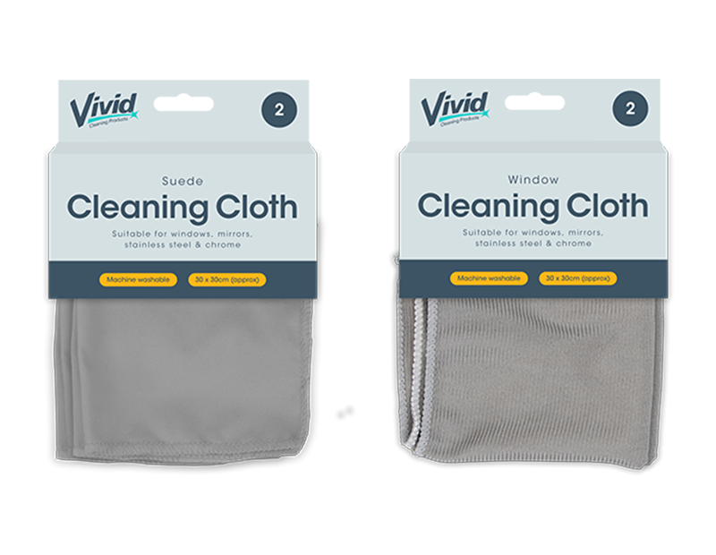 Wholesale Microfibre Cleaning Cloth 2pk