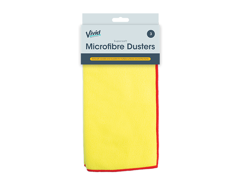 Microfibre Dusters - 3 Pack