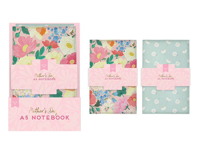 Wholesale Mother's Day A5 Notebook PDQ