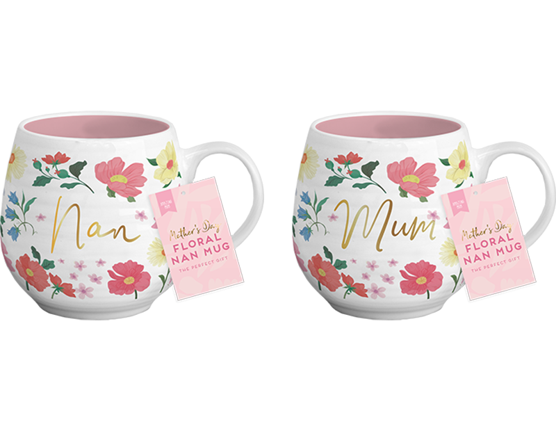 Wholesale Mother's Day Floral Ceramic Mug