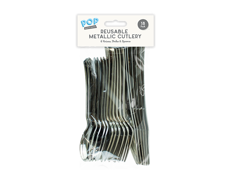 Metallic Cutlery - 18 Pieces