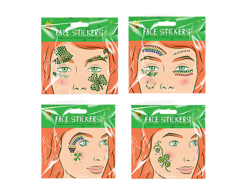 Wholesale St. Patrick's Day Face Sticker