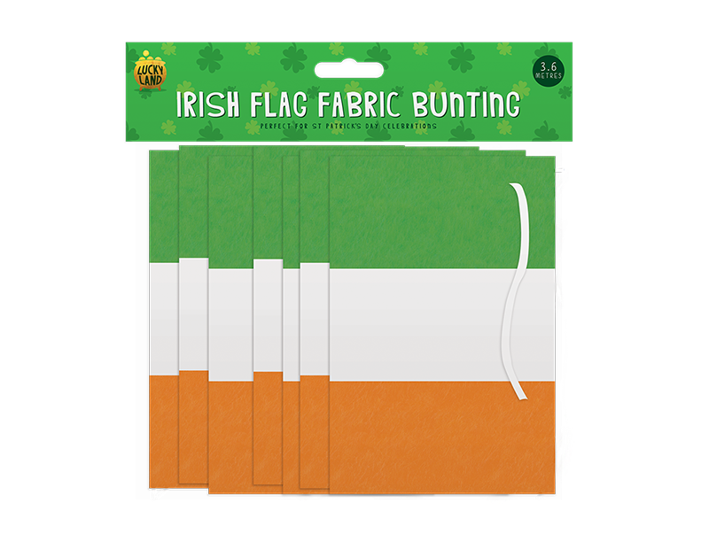 Irish Flag Fabric Bunting 3.6m