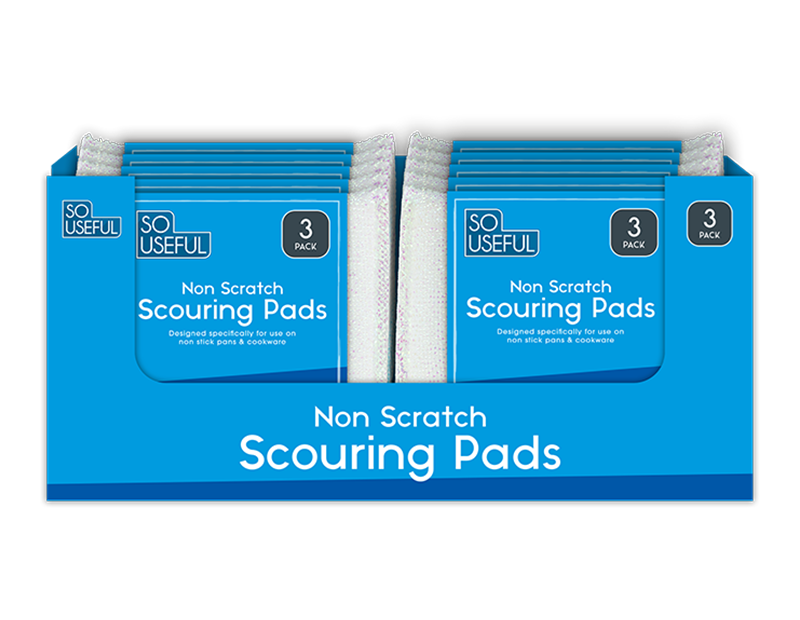 Wholesale Pearl Nonscratch Scouring Pads 3pk CDU