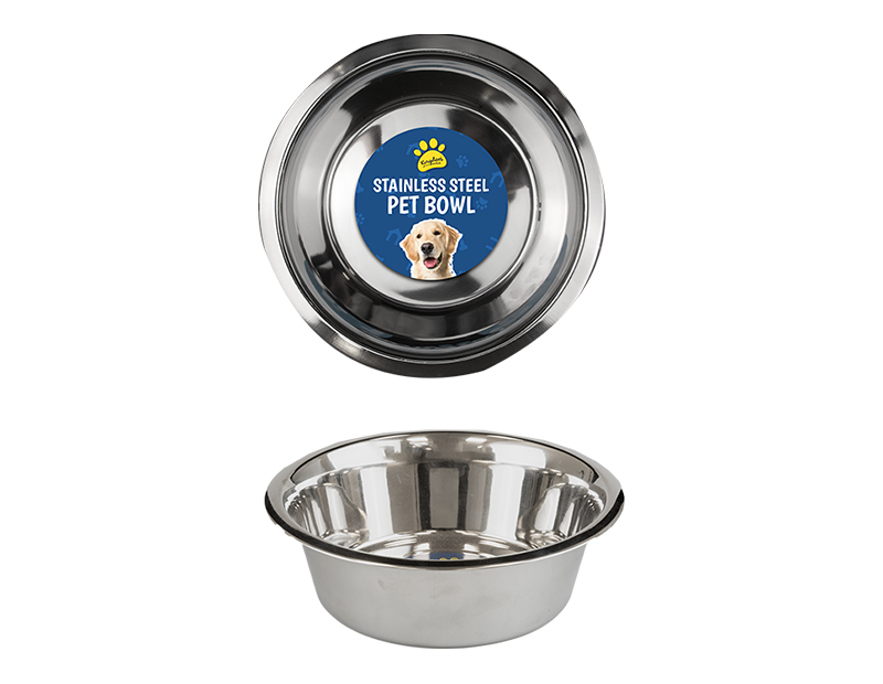 Stainless Steel Pet Bowl 21cm