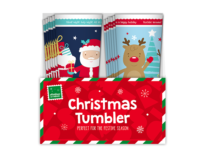 Wholesale Christmas Printed Plastic Tumbler