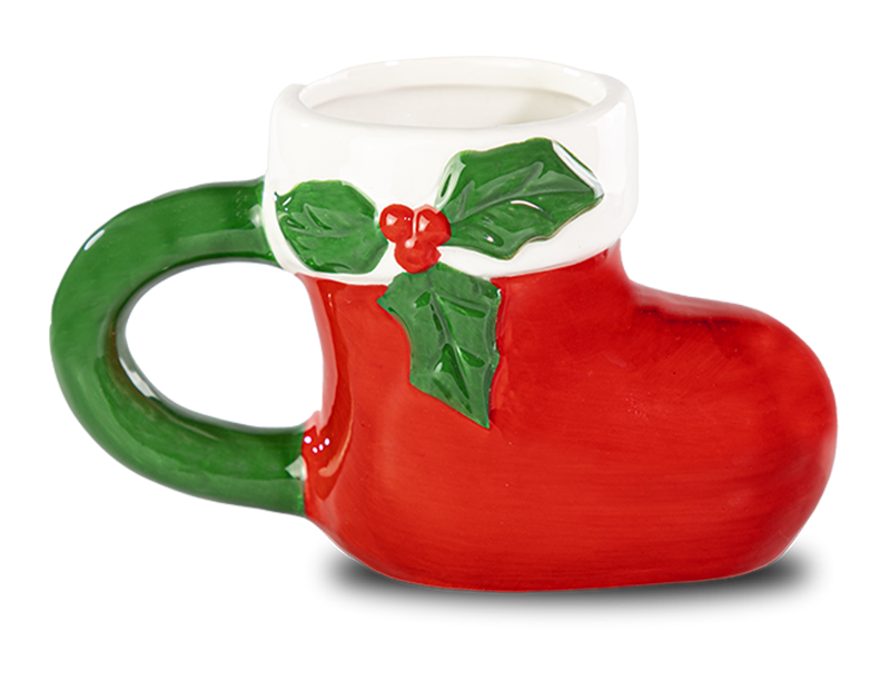 Santa's Boot Ceramic Mug