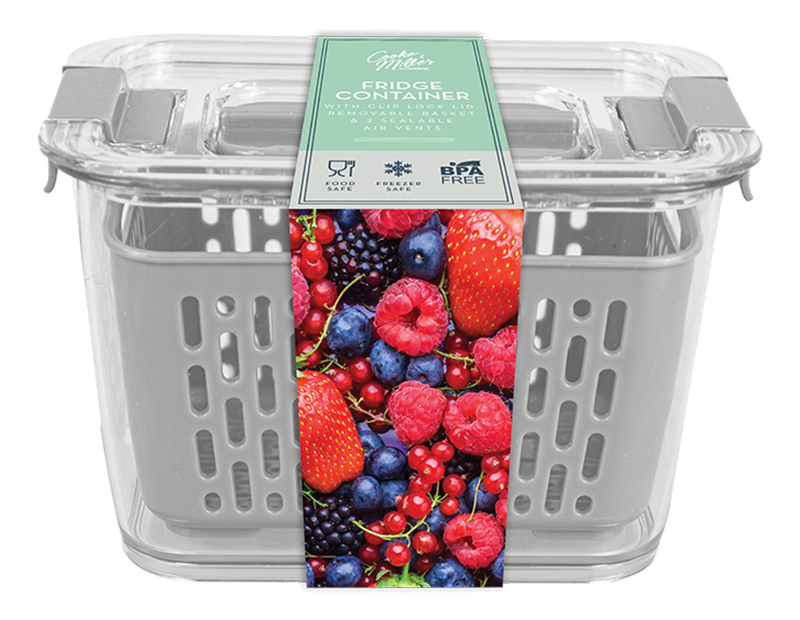 Wholesale Small Fridge Container with Removeable Basket