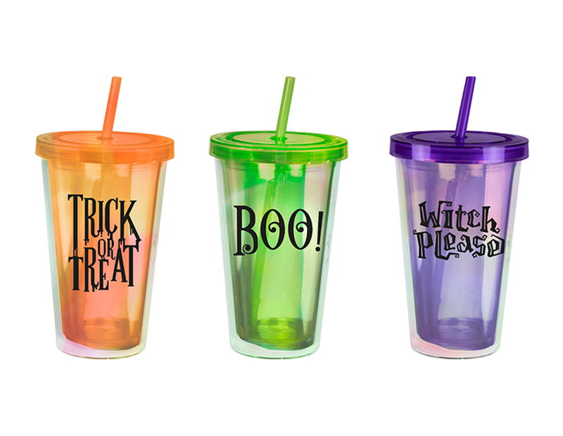 Wholesale Spooky Halloween Holographic Tumbler