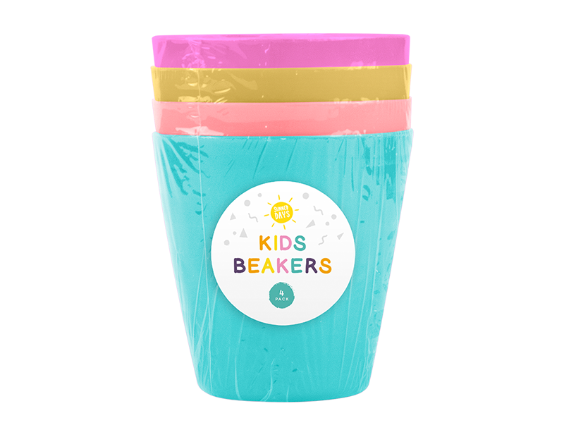 Kids Plastic Beakers 4pk