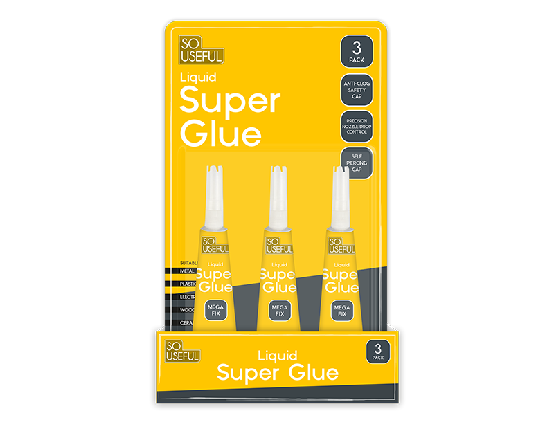 Wholesale Super Glue 3G 3pk CDU