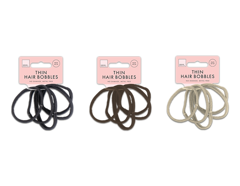 Wholesale Thin Rolled Hair Bobbles