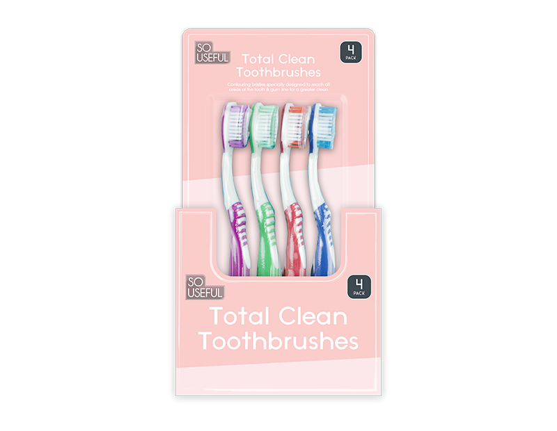 Wholesale Toothbrushes 4pk CDU