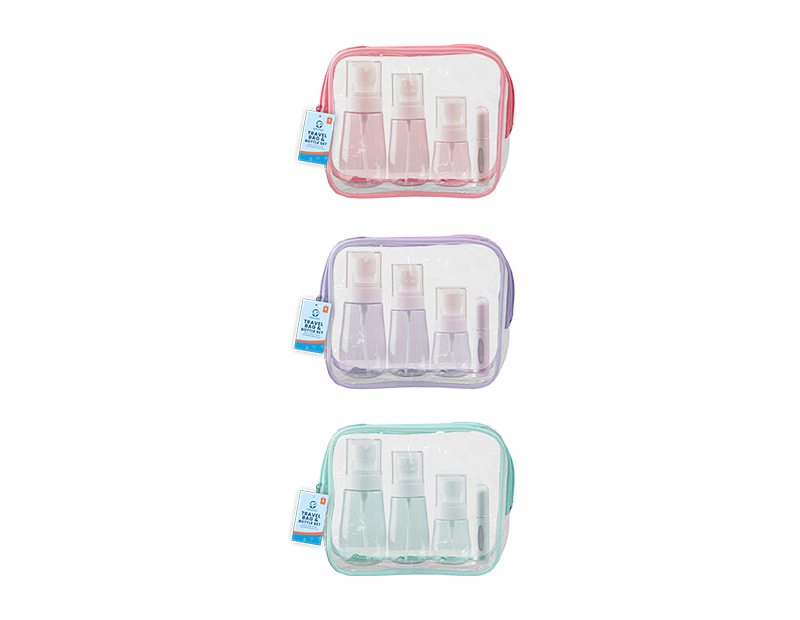 Wholesale Travel Bag and Bottle Set 5pc