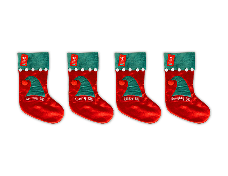 Wholesale Velvet Elf Stocking