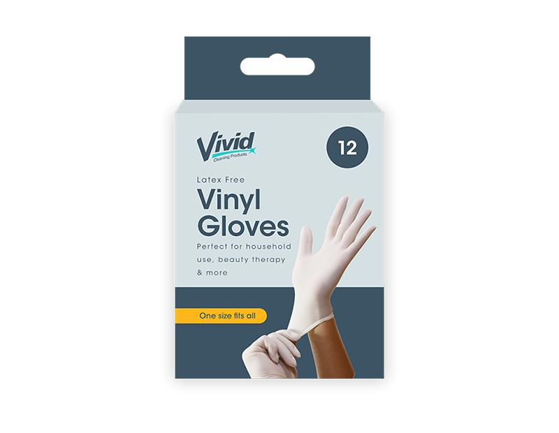 Vinyl Gloves - 12 Pack