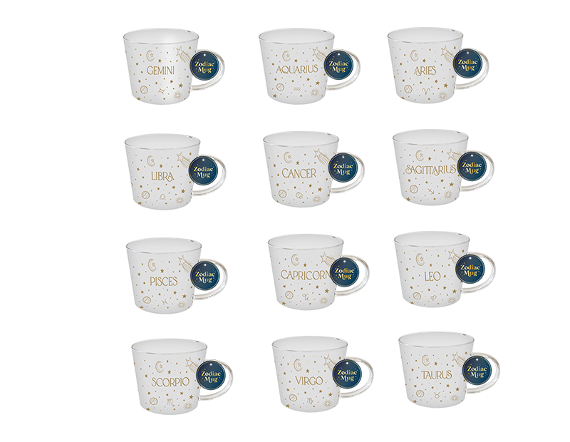 Wholesale Zodiac Glass Constellation Mug