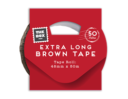 Extra Long Brown Tape 50m