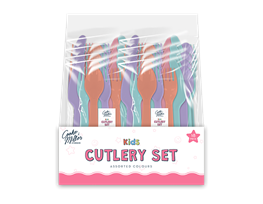 Girls Cutlery Set 18pk PDQ