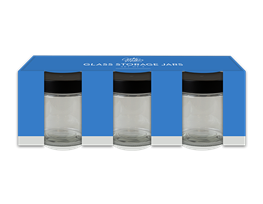 Glass Storage Jars 3pk