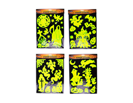 Glow In The Dark Halloween Window Stickers