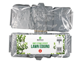 Grey Stone Effect Lawn Edging 4pk