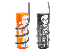 Halloween Spiral Straw Tumbler