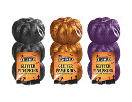 Foam Glitter Pumpkins 3 Pack