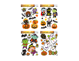 Halloween Glitter Window Stickers