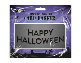 Happy Halloween Card Banner 1m