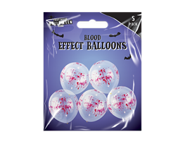 12" Blood Effect Balloons 5pk