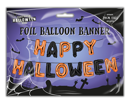 Happy Halloween Foil Balloon Banner