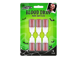 Halloween Blood Drop Mini Bottles 6pk