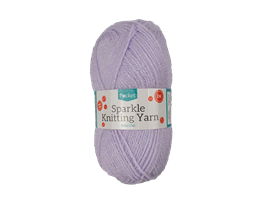 ACRYLIC KNITTING YARN SPARKLE BABY LILAC 50G