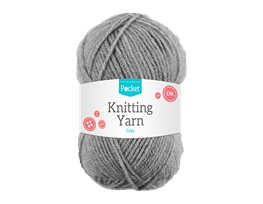 Acrylic Knitting Yarn Grey 75g