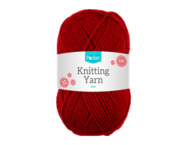 Acrylic Knitting Yarn Red 75g