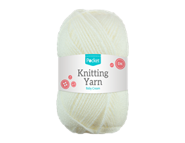 Acrylic Knitting Yarn Baby Cream 75g