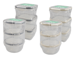 Mini Clip Lock Containers 3pk