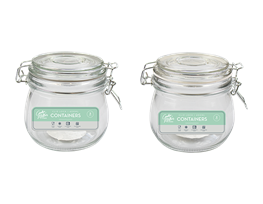 Glass Jar with Clip Top Lid 450ml