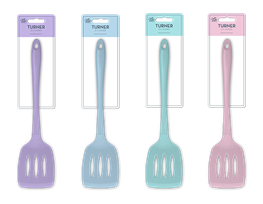 Pastel Silicone Slotted Turner