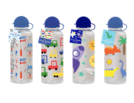 Boys Printed Drinks Bottle 600ml