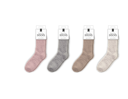 Ladies Cozy Plain Socks